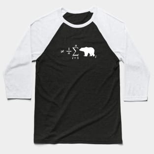 Not Your Average Bear, in White Baseball T-Shirt